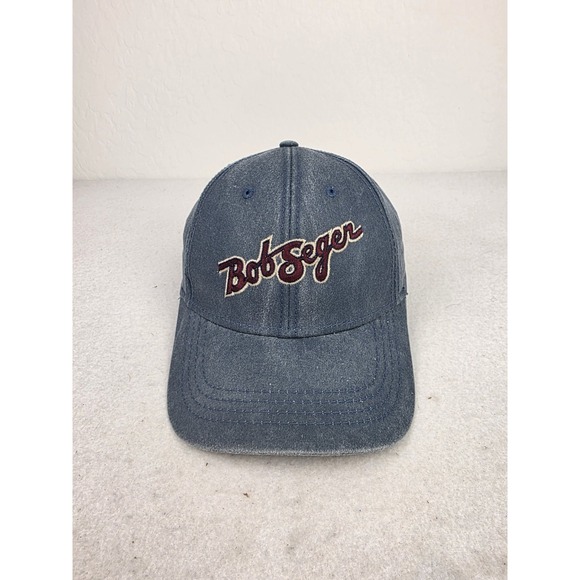 OTTO Other - Vintage Bob Seger Denim‎ Blue Embroidered Spellout Logo Strapback Hat Adjustable